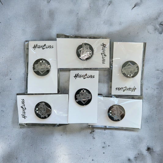 High Class Clip Brim Pins / Diamond Silver Edition